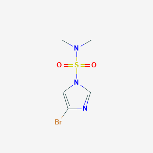 molecular formula C5H8BrN3O2S B3147460 4-Bromo-n,n-dimethyl-1h-imidazole-1-sulfonamide CAS No. 623577-41-3