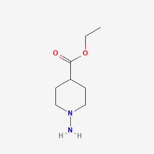 molecular formula C8H16N2O2 B3147466 Ethyl 1-aminopiperidine-4-carboxylate CAS No. 6241-81-2