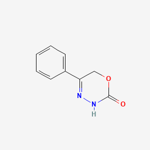 molecular formula C9H8N2O2 B3147502 5-phenyl-3,6-dihydro-2h-1,3,4-oxadiazin-2-one CAS No. 62501-39-7