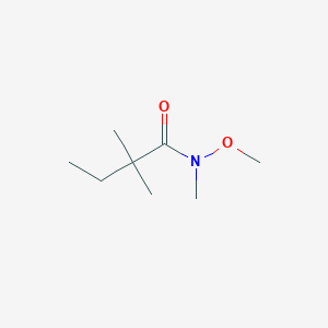 molecular formula C8H17NO2 B3147576 N-methoxy-N,2,2-trimethylbutanamide CAS No. 626238-27-5
