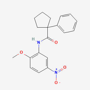 N-(2-methoxy-5-nitrophenyl)-1-phenylcyclopentane-1-carboxamide