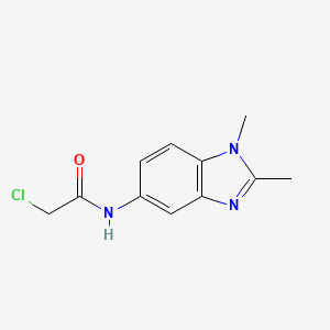 2-Chloro-N-(1,2-dimethyl-1H-benzoimidazol-5-yl)-acetamide