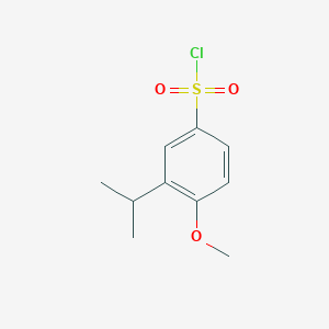 molecular formula C10H13ClO3S B3147598 3-Isopropyl-4-methoxybenzenesulfonyl chloride CAS No. 627082-12-6