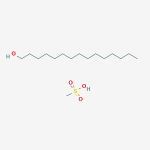 molecular formula C16H36O4S B3147612 Methanesulfonic acid--pentadecan-1-ol (1/1) CAS No. 62732-70-1