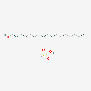 molecular formula C18H40O4S B3147616 Methanesulfonic acid--heptadecan-1-ol (1/1) CAS No. 62732-71-2
