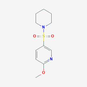 molecular formula C11H16N2O3S B3147647 2-Methoxy-5-(piperidin-1-ylsulfonyl)pyridine CAS No. 627839-91-2