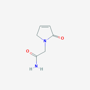 molecular formula C6H8N2O2 B3147675 2-(2-Oxo-2,5-dihydro-1H-pyrrol-1-yl)acetamide CAS No. 62833-66-3