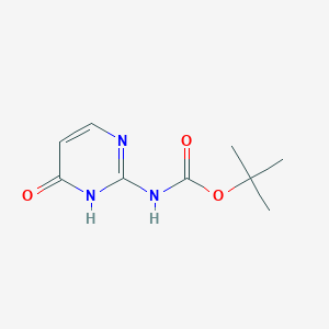 molecular formula C9H13N3O3 B3147704 tert-Butyl (4-hydroxypyrimidin-2-yl)carbamate CAS No. 629645-53-0