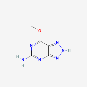 molecular formula C5H6N6O B3147708 7-Methoxy-3H-[1,2,3]triazolo[4,5-d]pyrimidin-5-amine CAS No. 6298-54-0