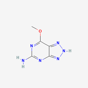 molecular formula C5H6N6O B3147708 7-methoxy-2H-triazolo[4,5-d]pyrimidin-5-amine CAS No. 6298-54-0