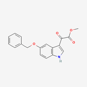 molecular formula C18H15NO4 B3147714 Methyl 2-(5-(benzyloxy)-1H-indol-3-yl)-2-oxoacetate CAS No. 62995-58-8