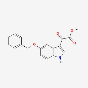 molecular formula C18H15NO4 B3147714 Methyl 2-[5-(Benzyloxy)-3-indolyl]-2-oxoacetate CAS No. 62995-58-8