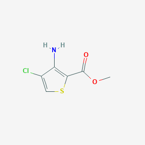 molecular formula C6H6ClNO2S B3147874 Methyl 3-amino-4-chlorothiophene-2-carboxylate CAS No. 632356-41-3