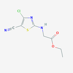 Ethyl 2-[(4-chloro-5-cyano-1,3-thiazol-2-yl)amino]acetate