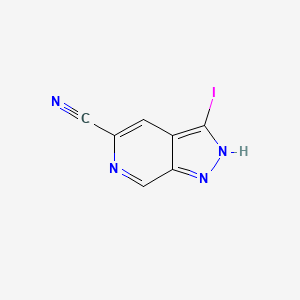 3-Iodo-1H-pyrazolo[3,4-c]pyridine-5-carbonitrile
