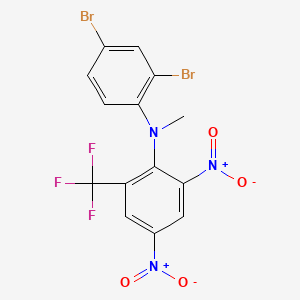 N-(2,4-Dibromophenyl)-N-methyl-2,4-dinitro-6-(trifluoromethyl)aniline