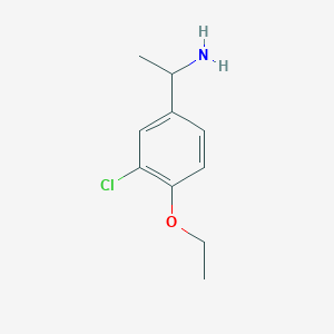 1-(3-Chloro-4-ethoxyphenyl)ethan-1-amine