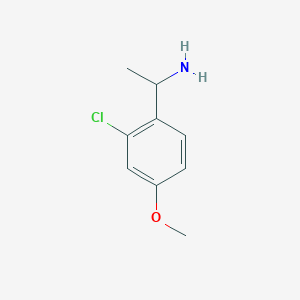1-(2-Chloro-4-methoxyphenyl)ethan-1-amine
