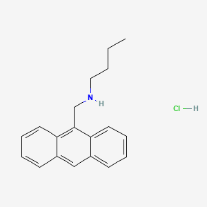 molecular formula C19H22ClN B3148031 [(anthracen-9-yl)methyl](butyl)amine hydrochloride CAS No. 635304-14-2