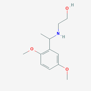 B3148131 2-[1-(2,5-Dimethoxy-phenyl)-ethylamino]-ethanol CAS No. 636997-28-9