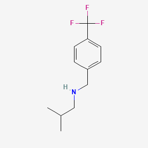 (2-Methylpropyl)({[4-(trifluoromethyl)phenyl]methyl})amine