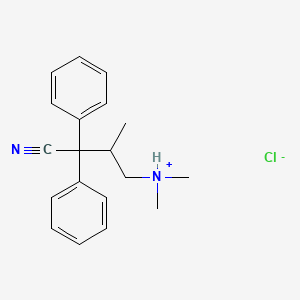 4-Dimethylamino-2,2-diphenyl-3-methylbutyronitrile hydrochloride