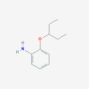 molecular formula C11H17NO B3148267 2-(Pentan-3-yloxy)aniline CAS No. 640767-47-1