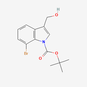 3-(Hydroxymethyl)-7-bromo-1H-indole-1-carboxylic acid tert-butyl ester