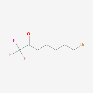 molecular formula C7H10BrF3O B3148482 7-Bromo-1,1,1-trifluoroheptan-2-one CAS No. 647831-24-1