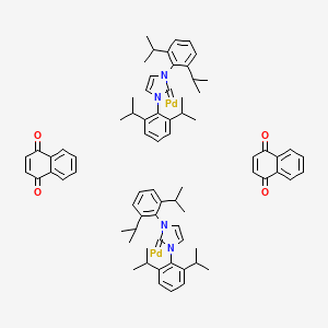 1,3-Bis(2,6-diisopropylphenyl)imidazol-2-ylidene(1,4-naphthoquinone)palladium(0) dimer