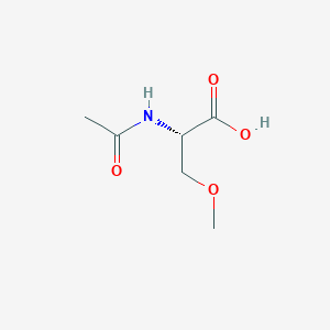 molecular formula C6H11NO4 B3148570 (2S)-2-acetamido-3-methoxypropanoic acid CAS No. 65022-11-9