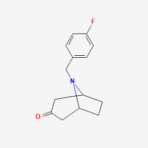 8-[(4-Fluorophenyl)methyl]-8-azabicyclo[3.2.1]octan-3-one