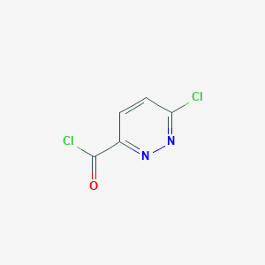 molecular formula C5H2Cl2N2O B3148635 6-Chloropyridazine-3-carbonyl chloride CAS No. 6531-04-0
