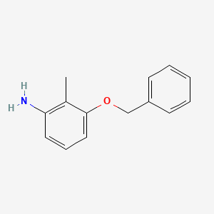 molecular formula C14H15NO B3148647 3-(Benzyloxy)-2-methylaniline CAS No. 65361-82-2