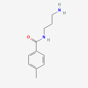 molecular formula C11H16N2O B3148657 N-(3-aminopropyl)-4-methylbenzamide CAS No. 65389-81-3