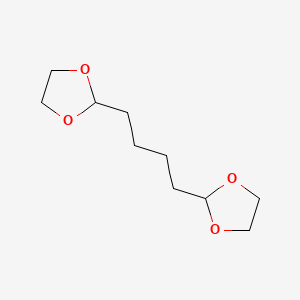 molecular formula C10H18O4 B3148665 2,2'-(1,4-Butanediyl)bis[1,3-dioxolane] CAS No. 6543-02-8