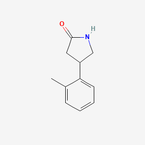 molecular formula C11H13NO B3148706 4-(2-Methylphenyl)pyrrolidin-2-one CAS No. 654633-87-1