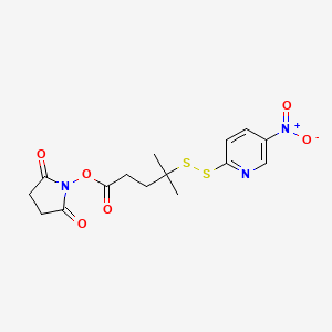 molecular formula C15H17N3O6S2 B3149023 NO2-SPDMV CAS No. 663598-98-9