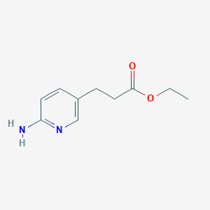 molecular formula C10H14N2O2 B3149116 Ethyl 3-(6-aminopyridin-3-YL)propanoate CAS No. 666721-07-9