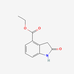 molecular formula C11H11NO3 B3149144 Ethyl 2-oxoindoline-4-carboxylate CAS No. 66695-86-1