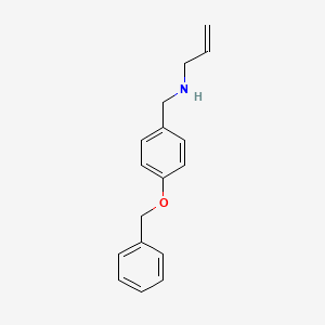 molecular formula C17H19NO B3149162 {[4-(Benzyloxy)phenyl]methyl}(prop-2-en-1-yl)amine CAS No. 66741-81-9