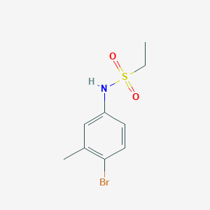 molecular formula C9H12BrNO2S B3149308 N-(4-bromo-3-methylphenyl)ethanesulfonamide CAS No. 669732-39-2