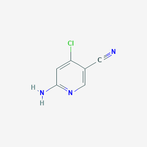 molecular formula C6H4ClN3 B3149327 6-Amino-4-chloro-3-pyridinecarbonitrile CAS No. 670253-38-0
