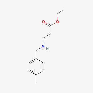 molecular formula C13H19NO2 B3149335 Ethyl 3-{[(4-methylphenyl)methyl]amino}propanoate CAS No. 67044-00-2