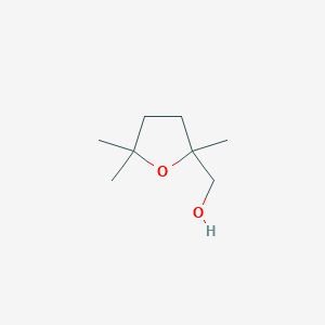 molecular formula C8H16O2 B3149363 (2,5,5-Trimethyl-tetrahydro-furan-2-yl)-methanol CAS No. 67089-64-9