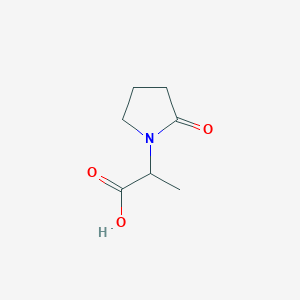 molecular formula C7H11NO3 B3149371 2-(2-Oxopyrrolidin-1-yl)propanoic acid CAS No. 67118-32-5