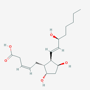 molecular formula C18H30O5 B031494 (Z)-5-[(1R,2R,3S,5S)-3,5-dihydroxy-2-[(E,3S)-3-hydroxyoct-1-enyl]cyclopentyl]pent-3-enoic acid CAS No. 240405-20-3