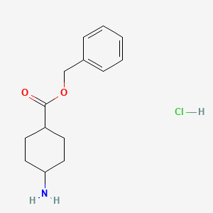 molecular formula C14H20ClNO2 B3149545 trans-Benzyl 4-aminocyclohexanecarboxylate hydrochloride CAS No. 67299-44-9