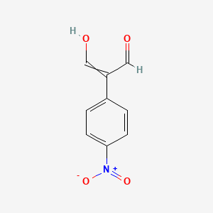 molecular formula C9H7NO4 B3149700 2-(4-Nitrophenyl)-3-hydroxypropenal CAS No. 676605-99-5