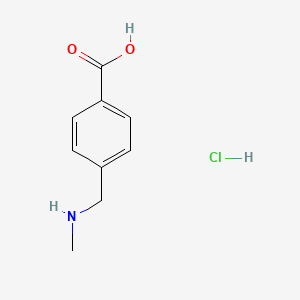 molecular formula C9H12ClNO2 B3149710 4-[(Methylamino)methyl]benzoic acid hydrochloride CAS No. 67688-73-7